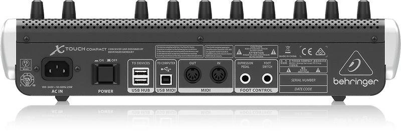 Behringer X-TOUCH kompaktiškas DDA valdiklis