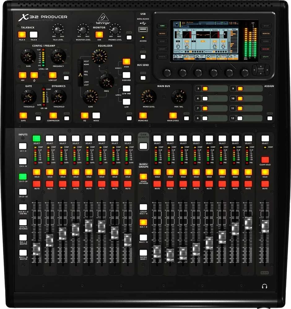 Behringer X32 Producer 40 kanalai 10 – 22000 Hz Juoda