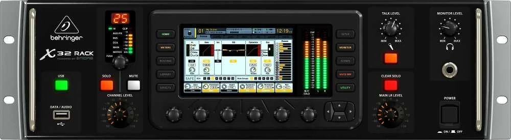 Behringer X32 Rack 40 kanalai 10 – 22000 Hz Juoda