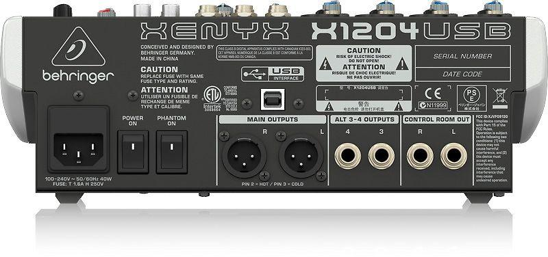Behringer X1204USB - Garso maišytuvas
