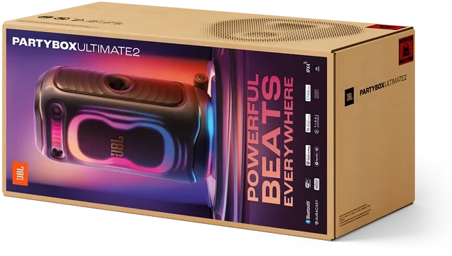 Belaidė garso kolonėlė JBL PartyBox Ultimate 2, juoda