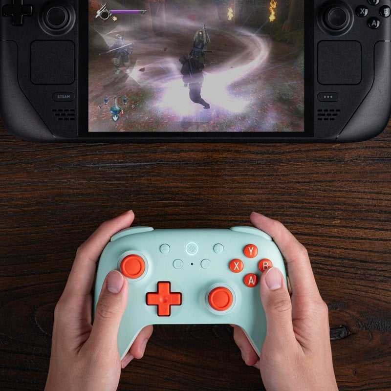 Belaidis žaidimų pultas 8BitDo Ultimate 2C Wireless | spalva: mėtų/raudona