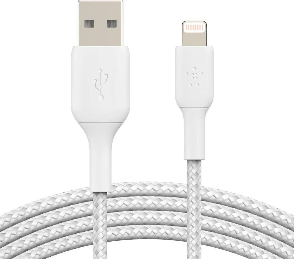 Belkin CAA002bt0MWH BOOST CHARGE™ Lightning įkroviklis su USB-A laidu, 0,15 m, baltas
