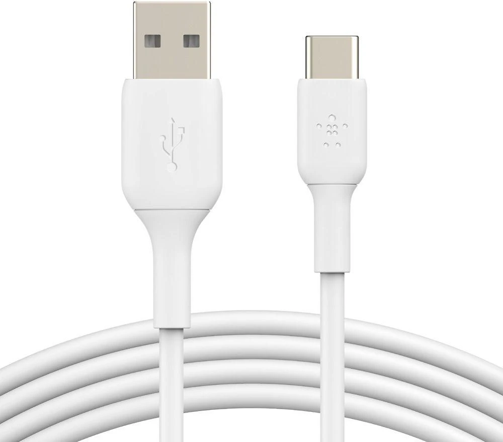 BELKIN BOOST CHARGE USB-A TO USB-C CABLE, 2M, Baltas