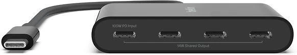 USB Sąsajos Centras - Belkin AVC018BTBK 10000 Mbit/s Juodas