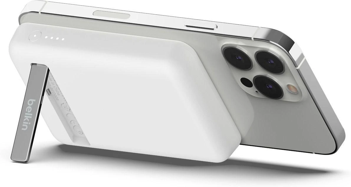 Nešiojama Baterija - Belkin 5000 mAh Belaidis Įkroviklis, Balta