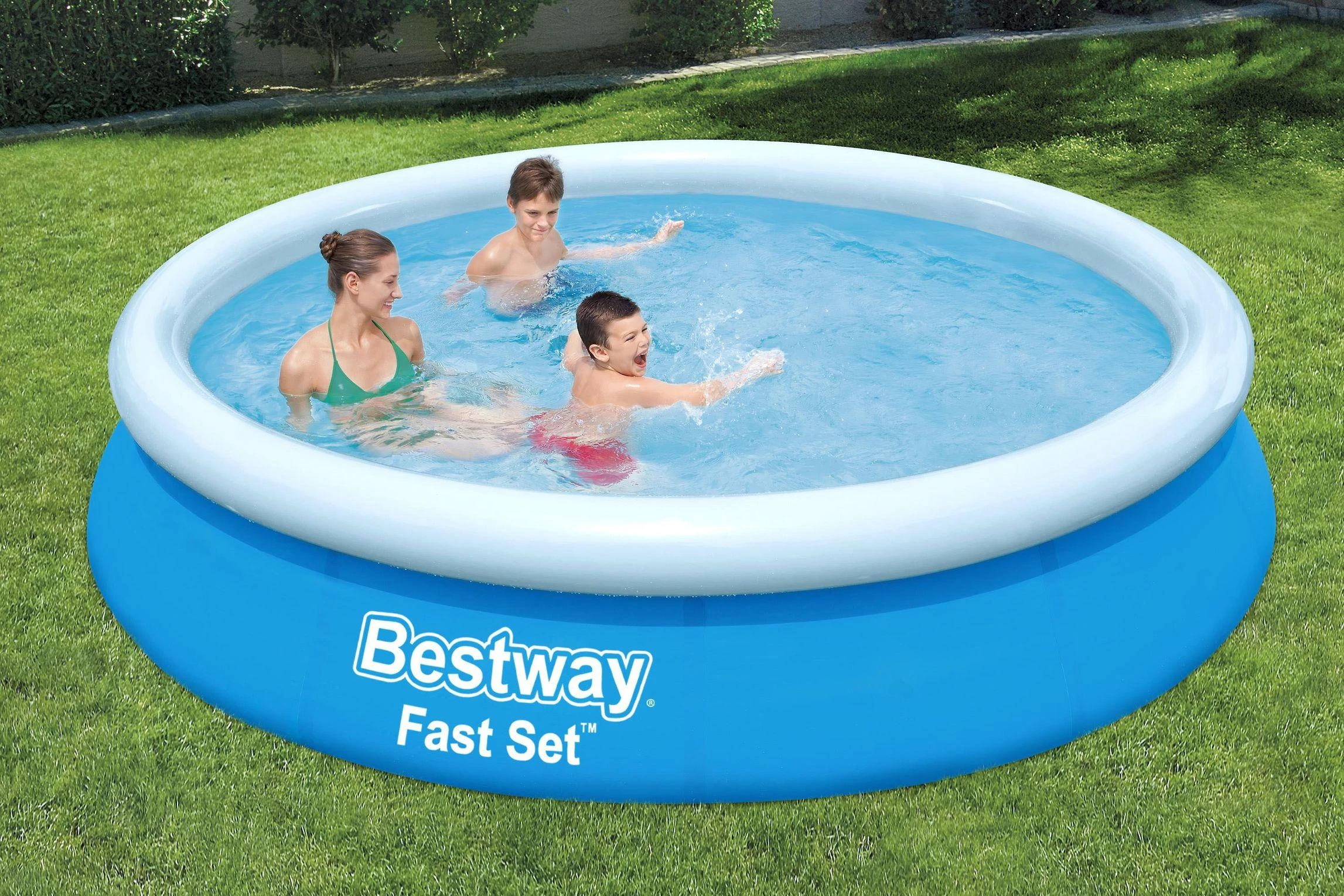 Bestway Fast Set 57273 antžeminis baseinas Pripučiamas baseinas Apskritas 5377 L Mėlyna