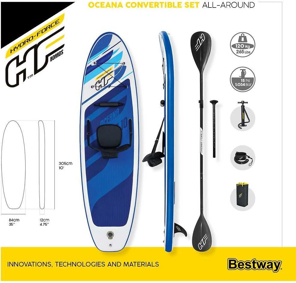 Irklentės Bestway Sup Hydro Force Oceana kabrioletas
