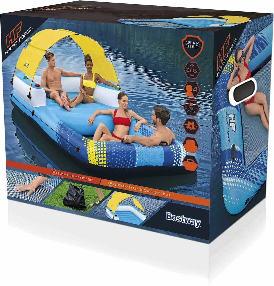 Bestway Hydro Force Pripučiama plaukiojanti sala, 305x186x58cm