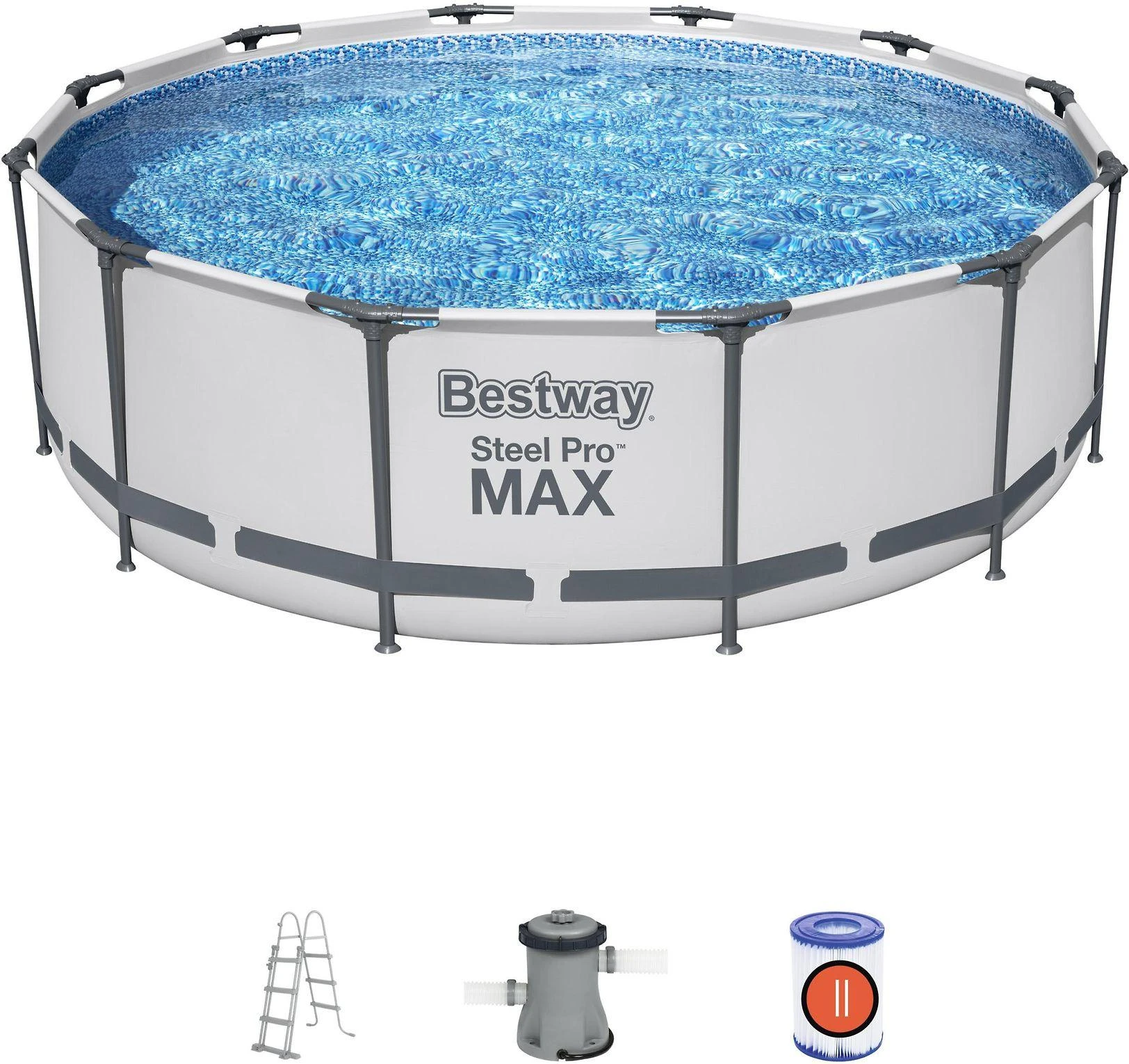 „BestWay Pool Steel Pro MAX“ baseino komplektas, apvalus, 366 x 100 cm