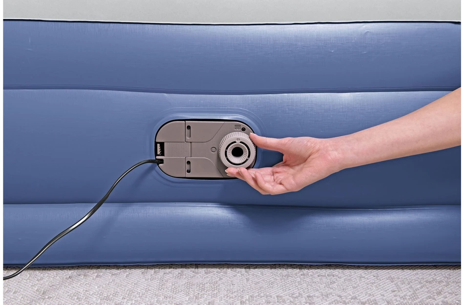 Bestway Tritech Air Mattress Queen ilmatäytteinen varavuode, sisäänrakennettu pumppu, 203 x 152 x 46 cm