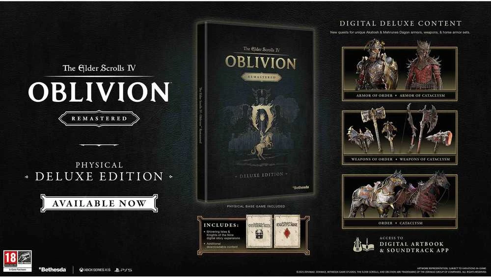 „Bethesda The Elder Scrolls IV: Oblivion Remastered Deluxe Edition“ PS5