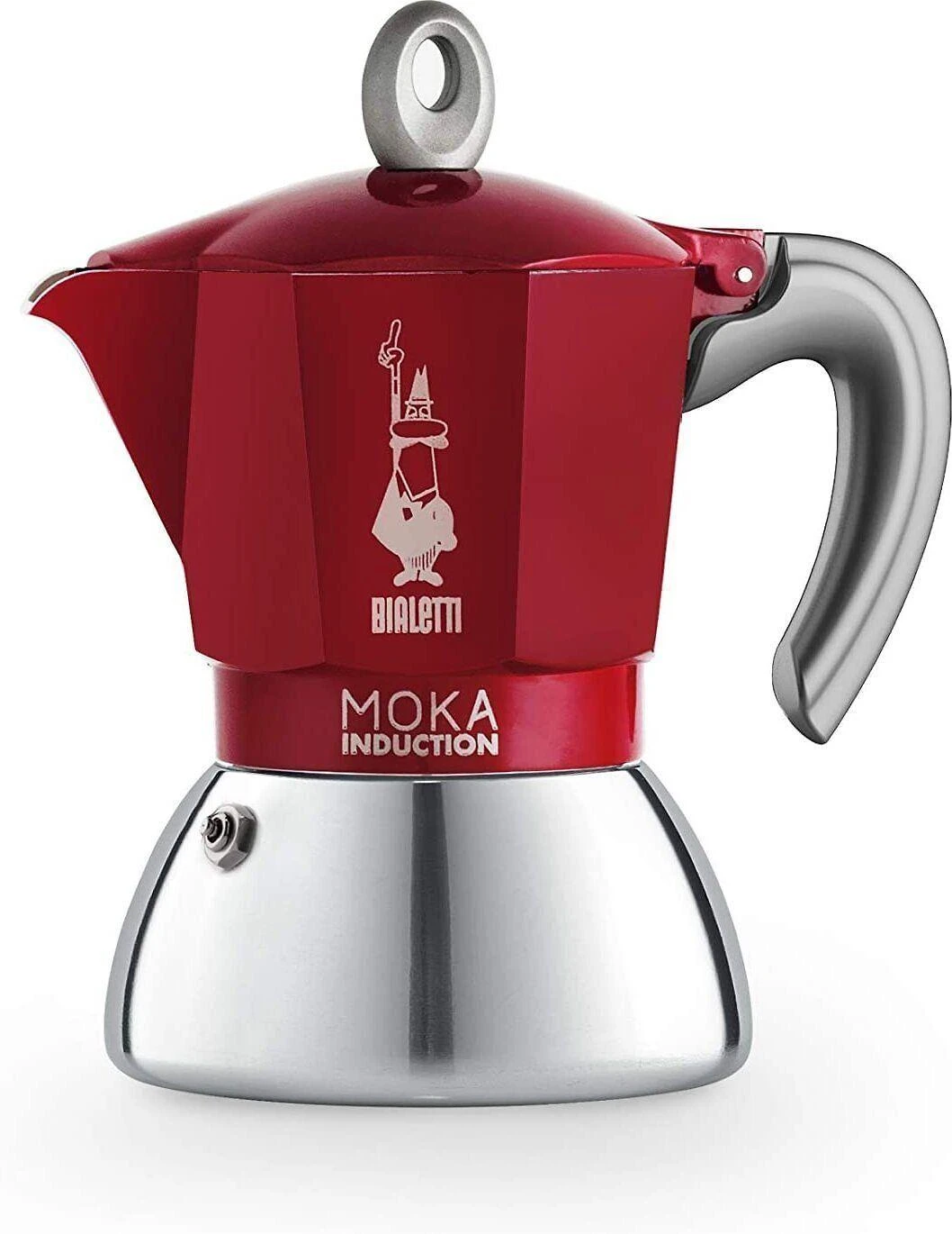 Bialetti Moka Induction raudonas kavinukas
