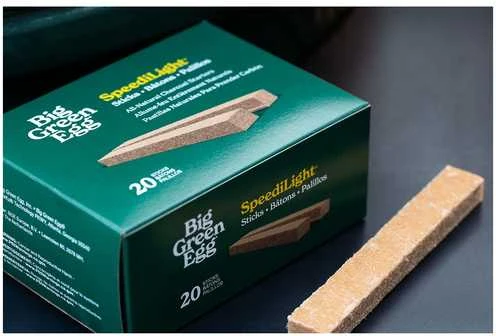 Big Green Egg „Big Žalias Egg“ „SpeediLight Sticks“ kepsninės