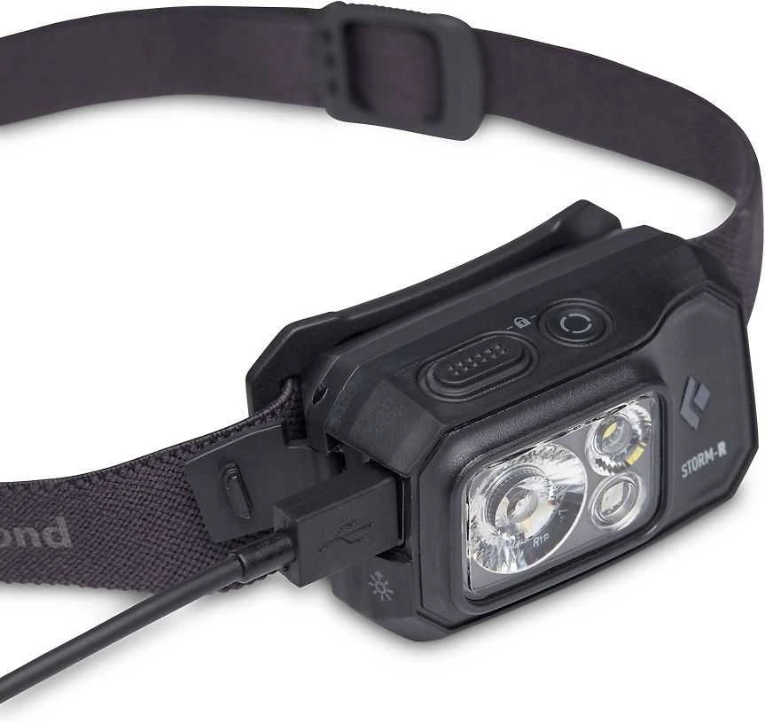 Black Diamond JAV Juodas Diamond Storm 500-R prožektorius