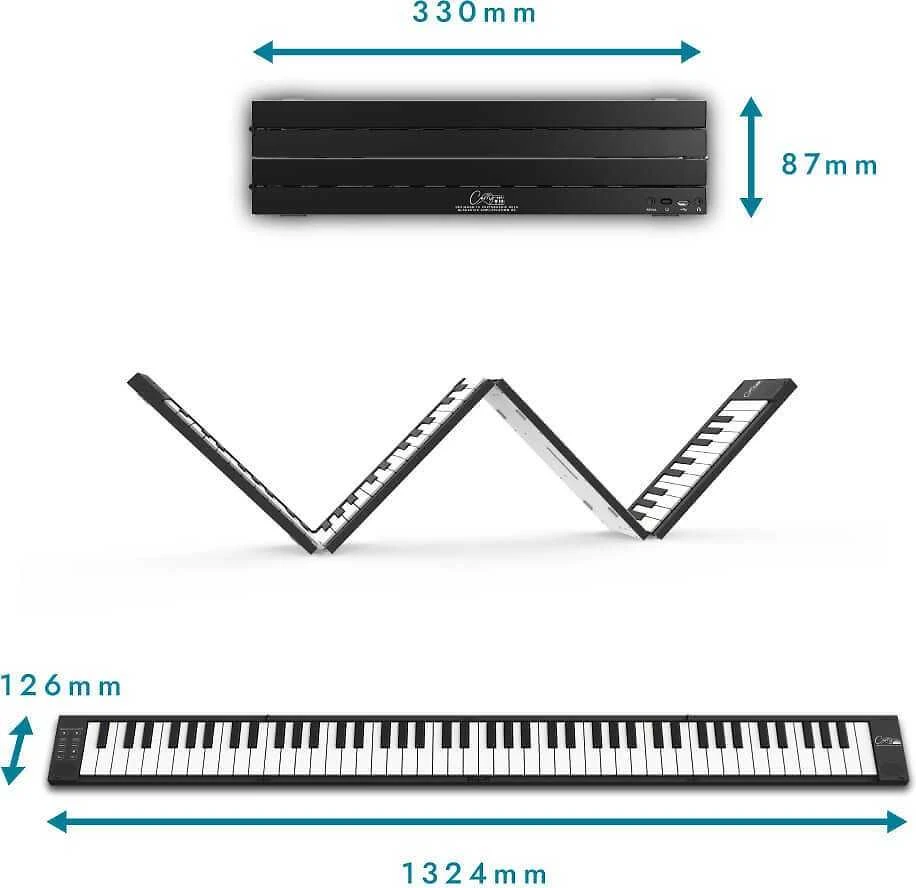 Blackstar Amplification Carry-On FP88T skaitmeninis sulankstomas pianinas, juodas
