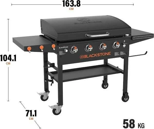 Kepsninė Blackstone Griddle su dangčiu 91 cm dujos