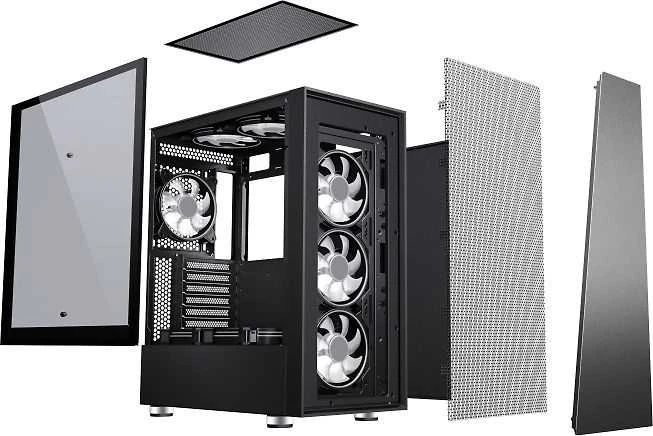 Blackstorm Artemis 3705 ATX-kotelo ikkunalla, musta
