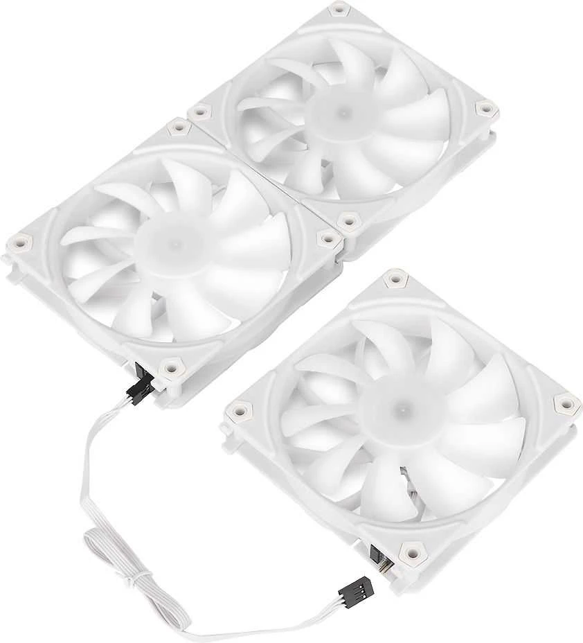 Blackstorm Luna balti 120 mm ventiliatoriai, 3 vnt komplektas