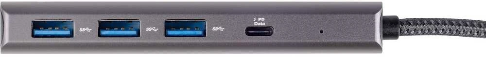 Bluecloud USB-C šakotuvas: trys USB-A ir vienas PD prievadas