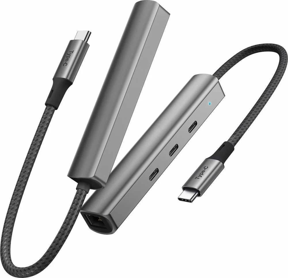 USB-C šakotuvas su Ethernet jungtimi