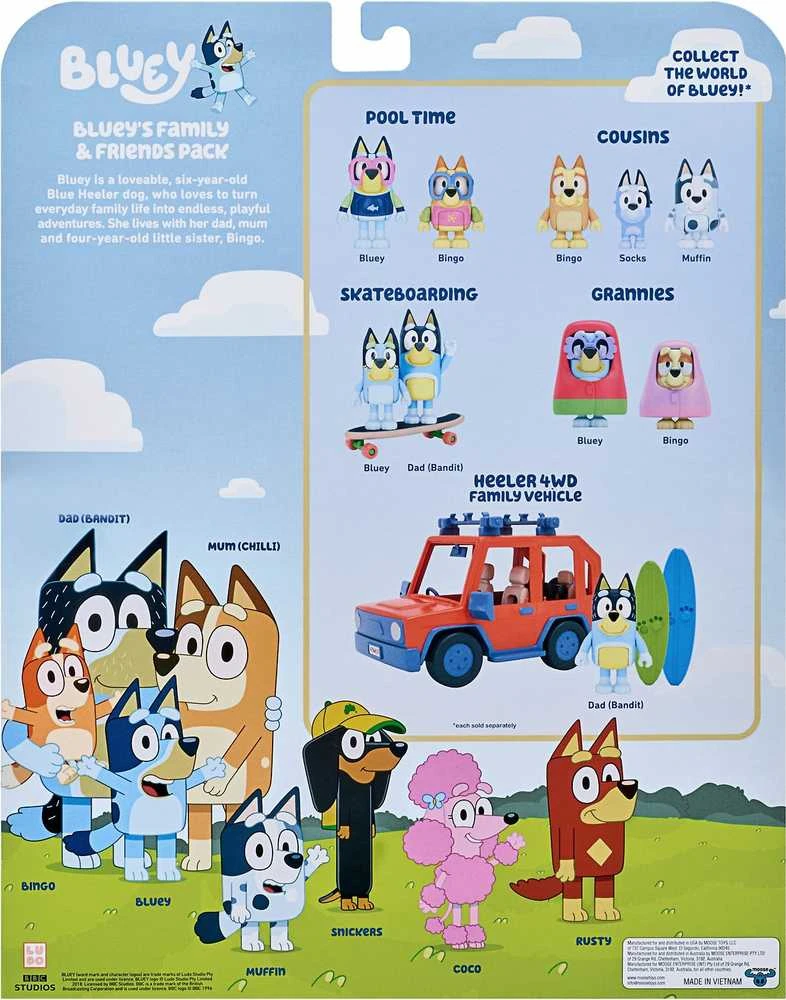 Bluey - 8 figūrėlių rinkinys - S3 asorti (90128)