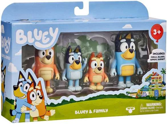 Bluey figūrėlių rinkinys Laikas desertui 4 vnt