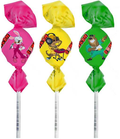 BonBon Pop Mix kirpeä tikkarisekoitus 13 g x 110 kpl