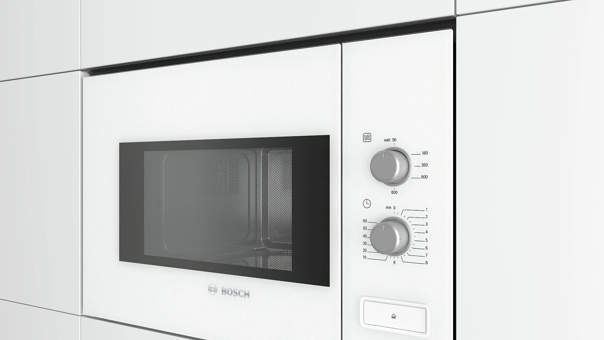 Bosch BFL520MW0 Serija 4, Įmontuojamoji mikrobangų krosnelė, Balta