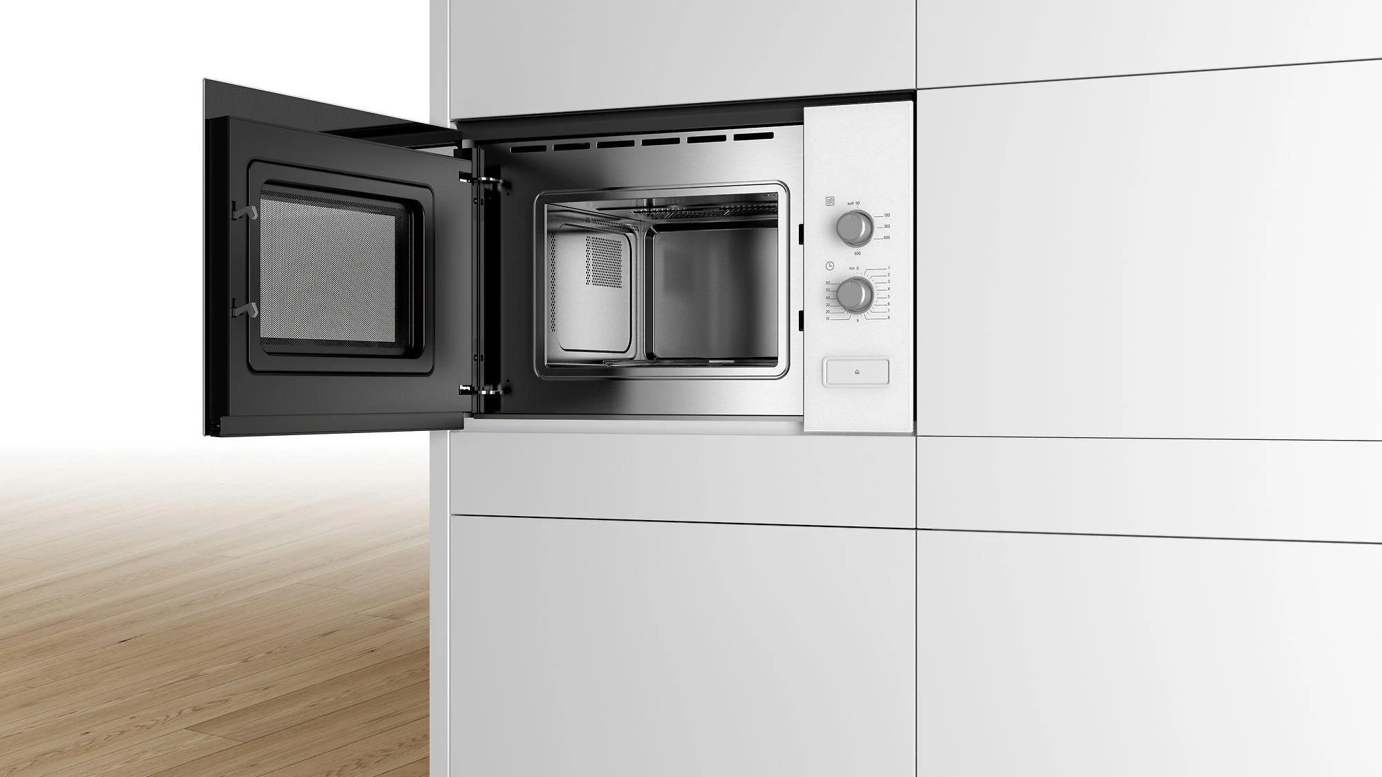 Bosch BFL520MW0 Serija 4, Įmontuojamoji mikrobangų krosnelė, Balta