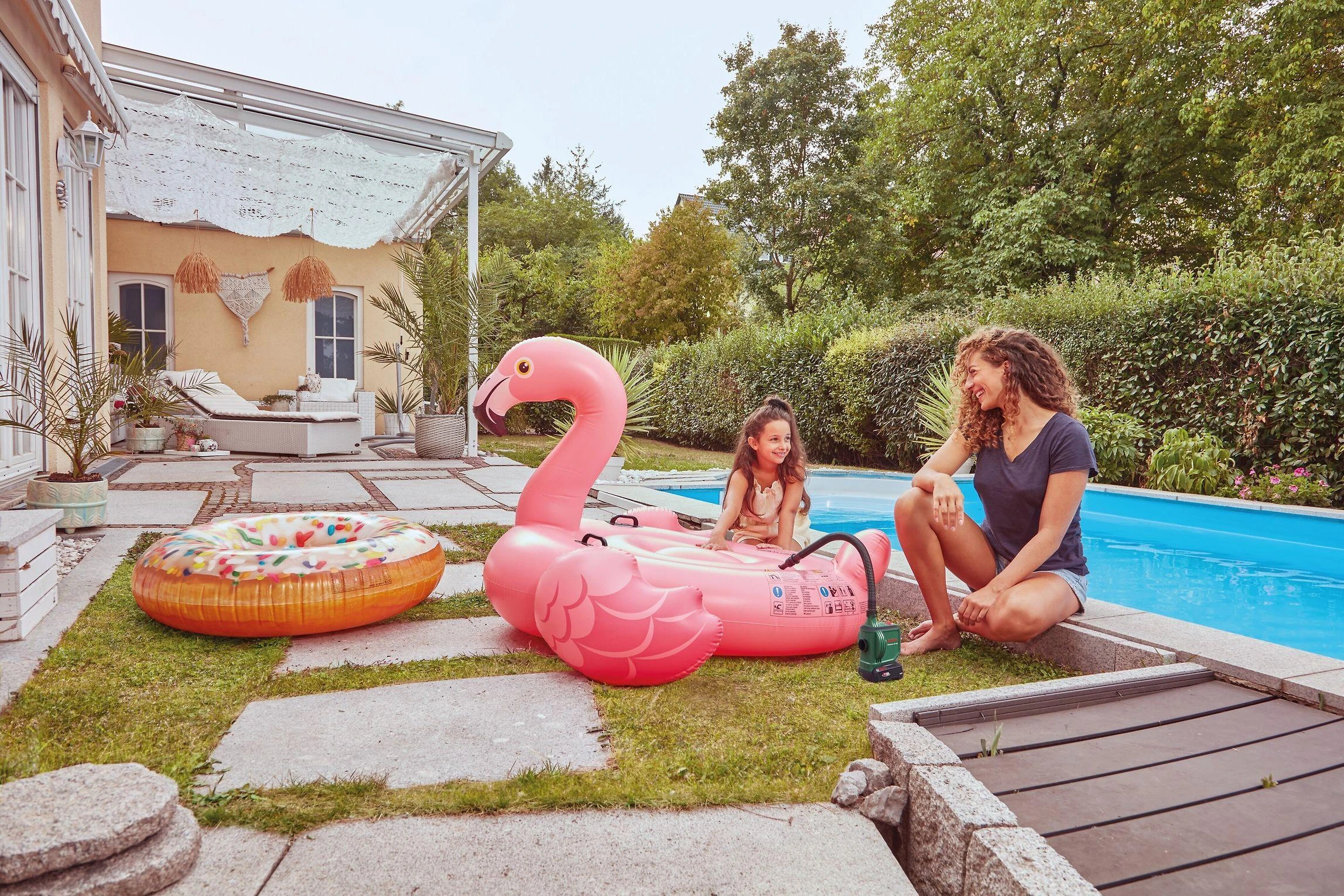 Tik Bosch EasyInflate 18V-500 Akumulatorinis auksinis siurblys