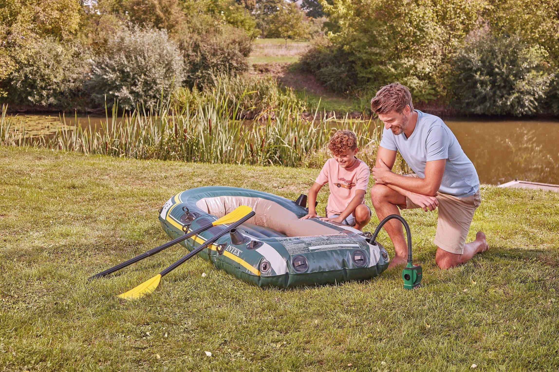 Tik Bosch EasyInflate 18V-500 Akumulatorinis auksinis siurblys