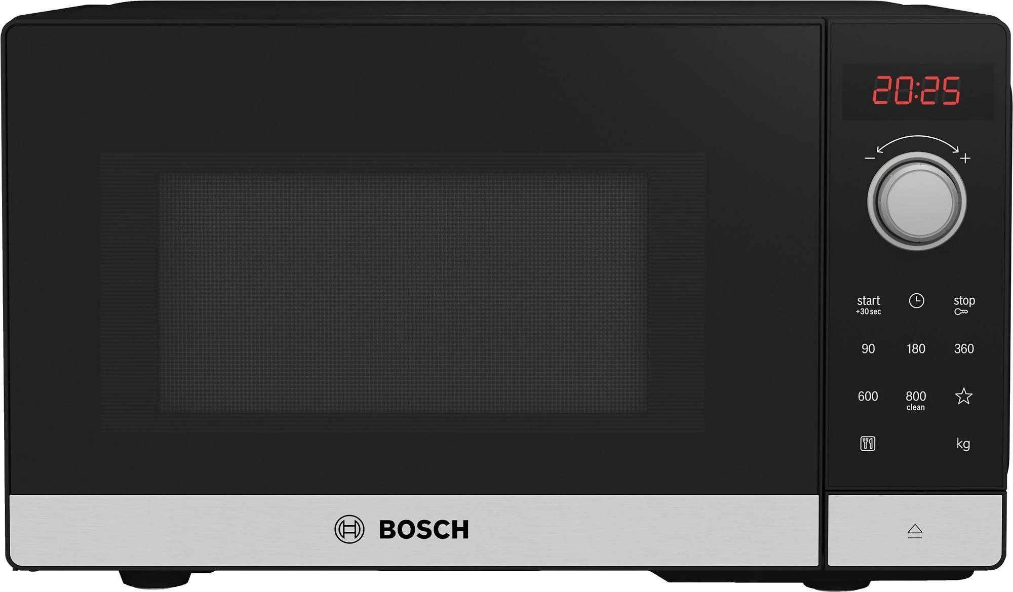 Bosch FFL023MS2 Serija 2, Laisvai statoma mikrobangų krosnelė, 44 x 26 cm, Nerūdijančio plieno