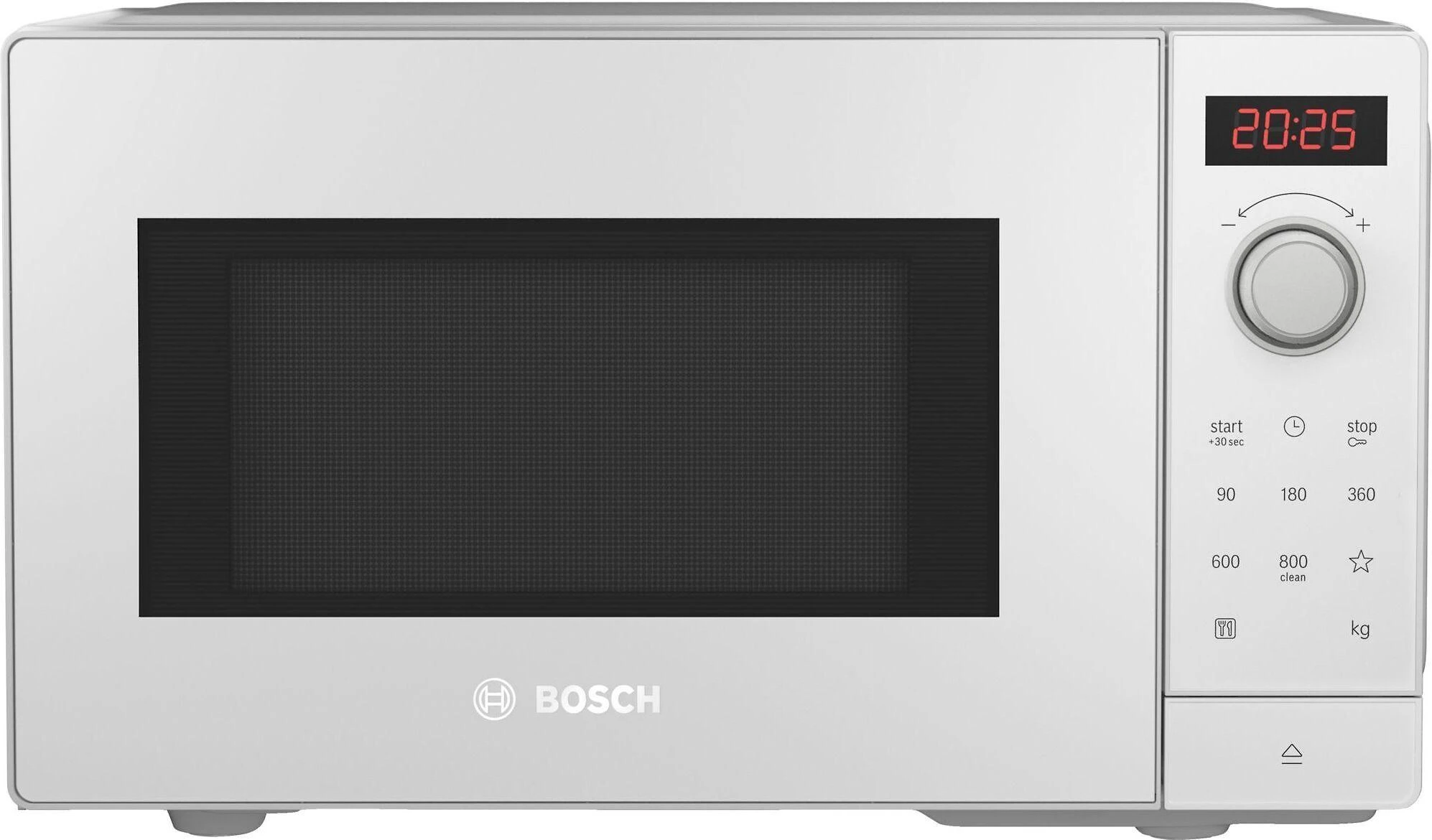 Bosch FFL023MW0 Serija 2, Laisvai statoma mikrobangų krosnelė, 44 x 26 cm, Balta