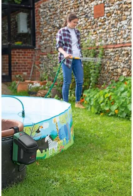 Bosch akumuliatorinis lietaus vandens siurblys GardenPump 18V-2000, 1x2,5Ah