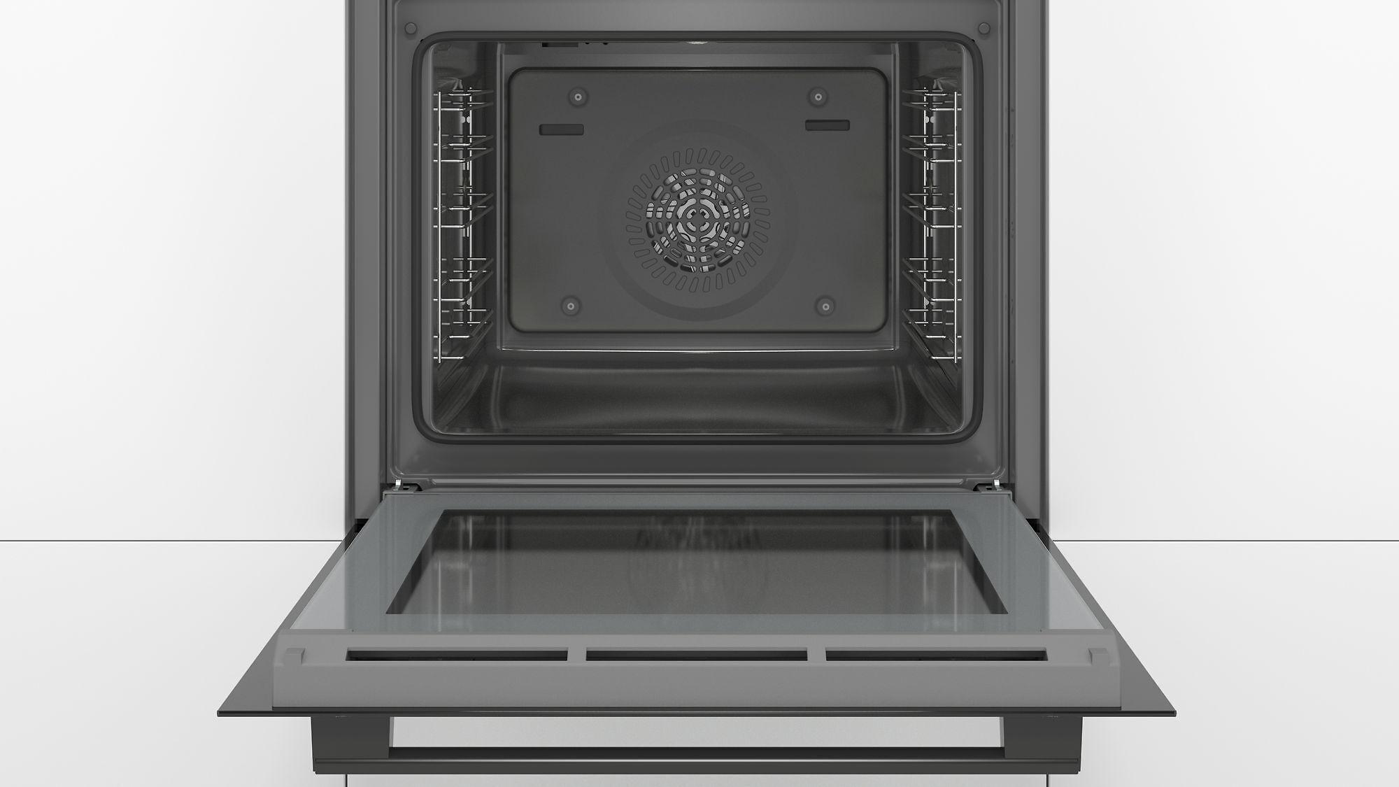 Bosch HBA530BB0S Serija 2, Įmontuojamoji orkaitė, 60 x 60 cm, Juodas