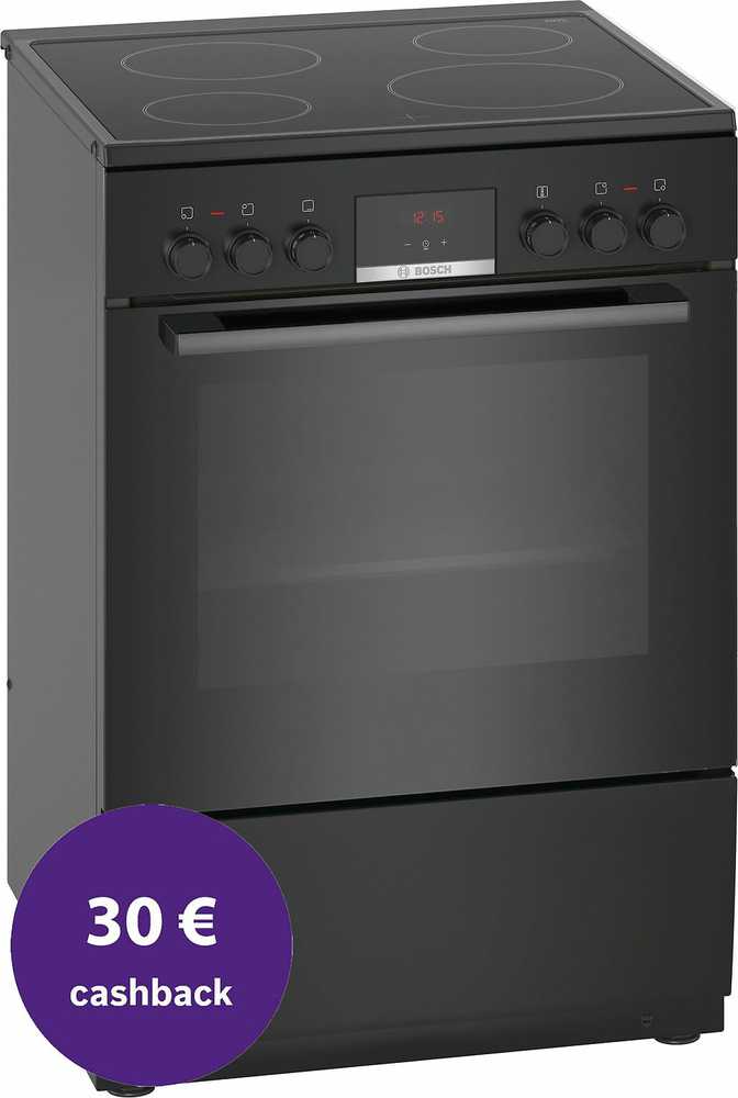 Viryklė Bosch HKN31A060U Serie 4 keraaminen liesi, musta