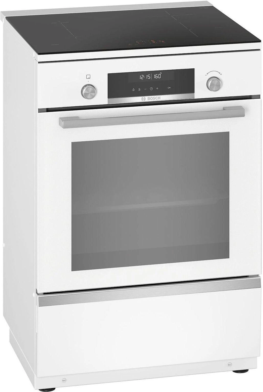 Bosch HLS79W321U Serija 6, Laisvai statoma indukcinė viryklė, Balta