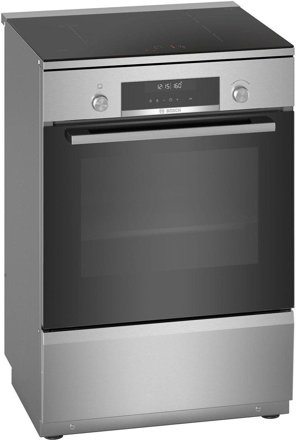 Bosch HLS79W351U Serija 6, Laisvai statoma indukcinė viryklė, Nerūdijančio plieno