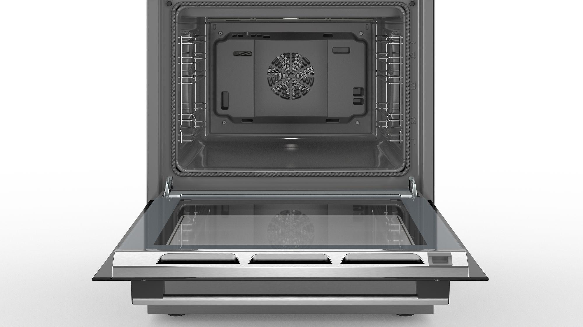 Bosch HLS79W351U Serija 6, Laisvai statoma indukcinė viryklė, Nerūdijančio plieno