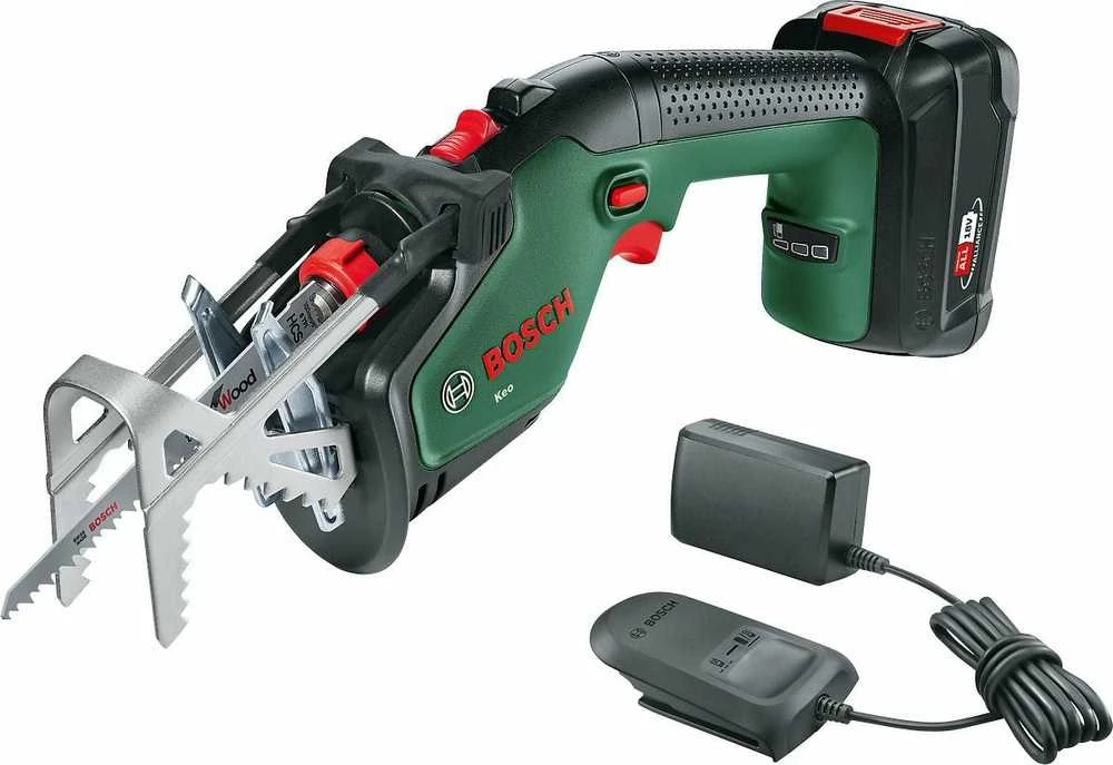 Akumuliatorinis sodo pjūklas Bosch KEO 18 LI (18V / 1x2,0Ah)