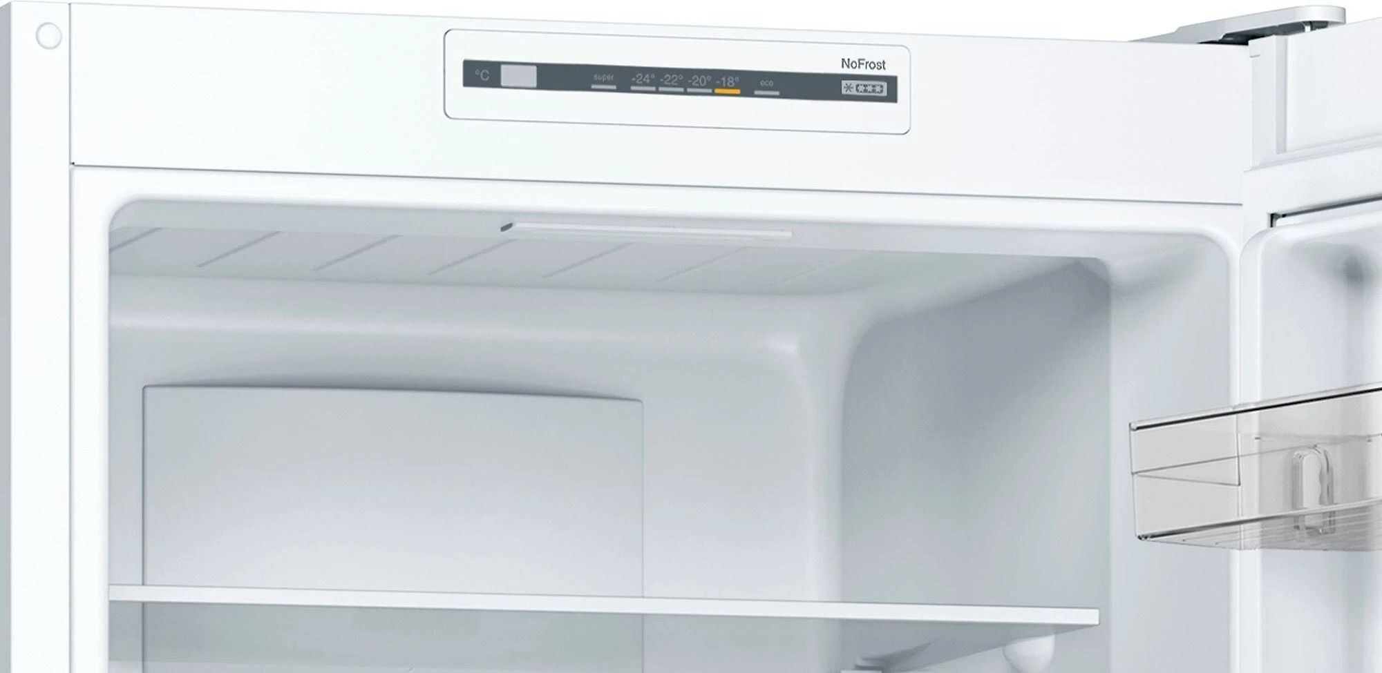 Šaldytuvas su šaldikliu BOSCH KGN33NWEB 176cm., No Frost