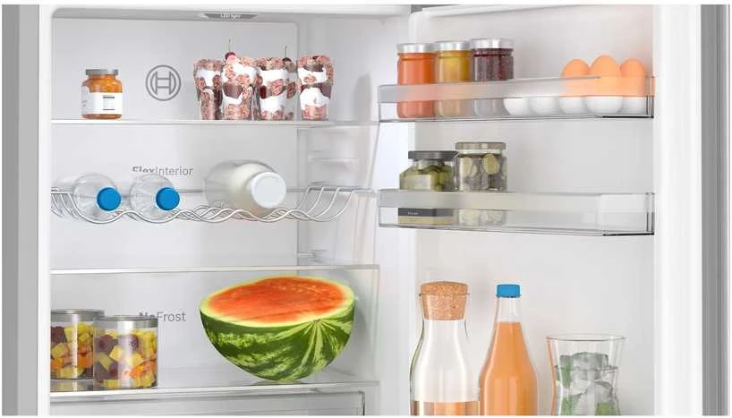 Šaldytuvas Bosch KGN362LDF 4 serija, Nerūdijančio plieno efektas