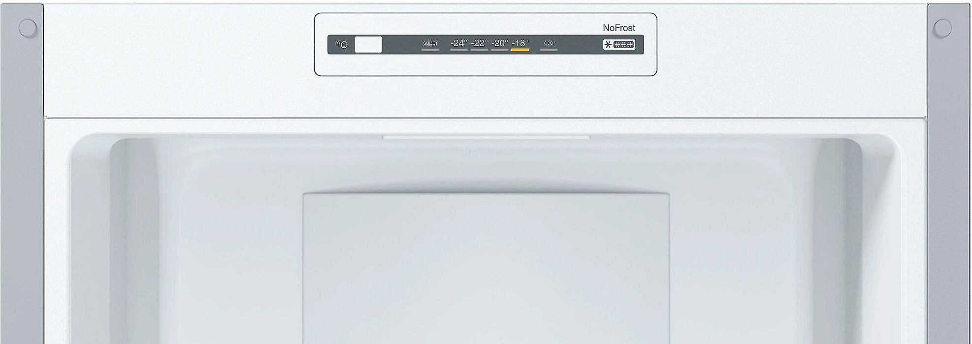 Šaldytuvas Bosch KGN36NLEA 2 serija, Nerūdijančio plieno efektas
