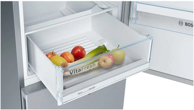 Šaldytuvas Bosch KGV36VLEAS Serie 4 jääkaappipakastin, teräs