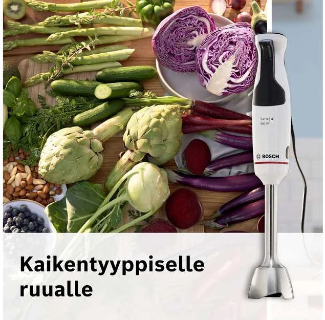 Bosch MSM4W220 Serija 4, Rankinis trintuvas, ErgoMaster, 600 W, Baltas