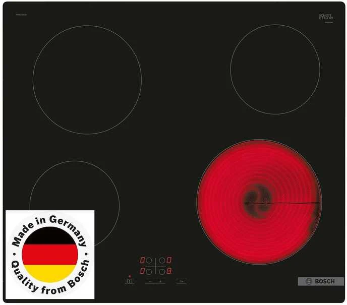 Bosch ‎PKE611BA2E PKE611BA2E Serija 4, Elektrinė kaitlentė, 60 cm, kaitlentė be rėmo