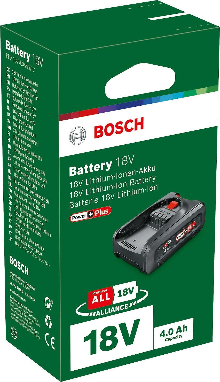 Bosch akumuliatorius PBA 18V PowerPlus 4,0Ah HG