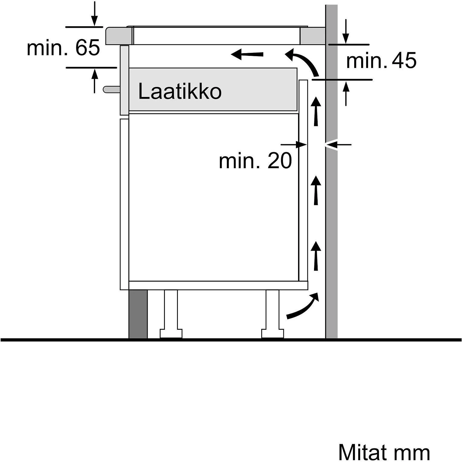 Bosch PVS611BB6E Serija 4, Indukcinė kaitlentė, 60 cm, kaitlentė be rėmo