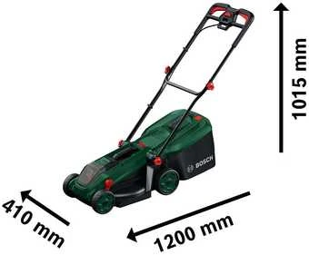 Akumuliatorinė vejapjovė Bosch Rotak 18V-34; 18 V; 34 cm (be akumuliatoriaus ir pakrovėjo)
